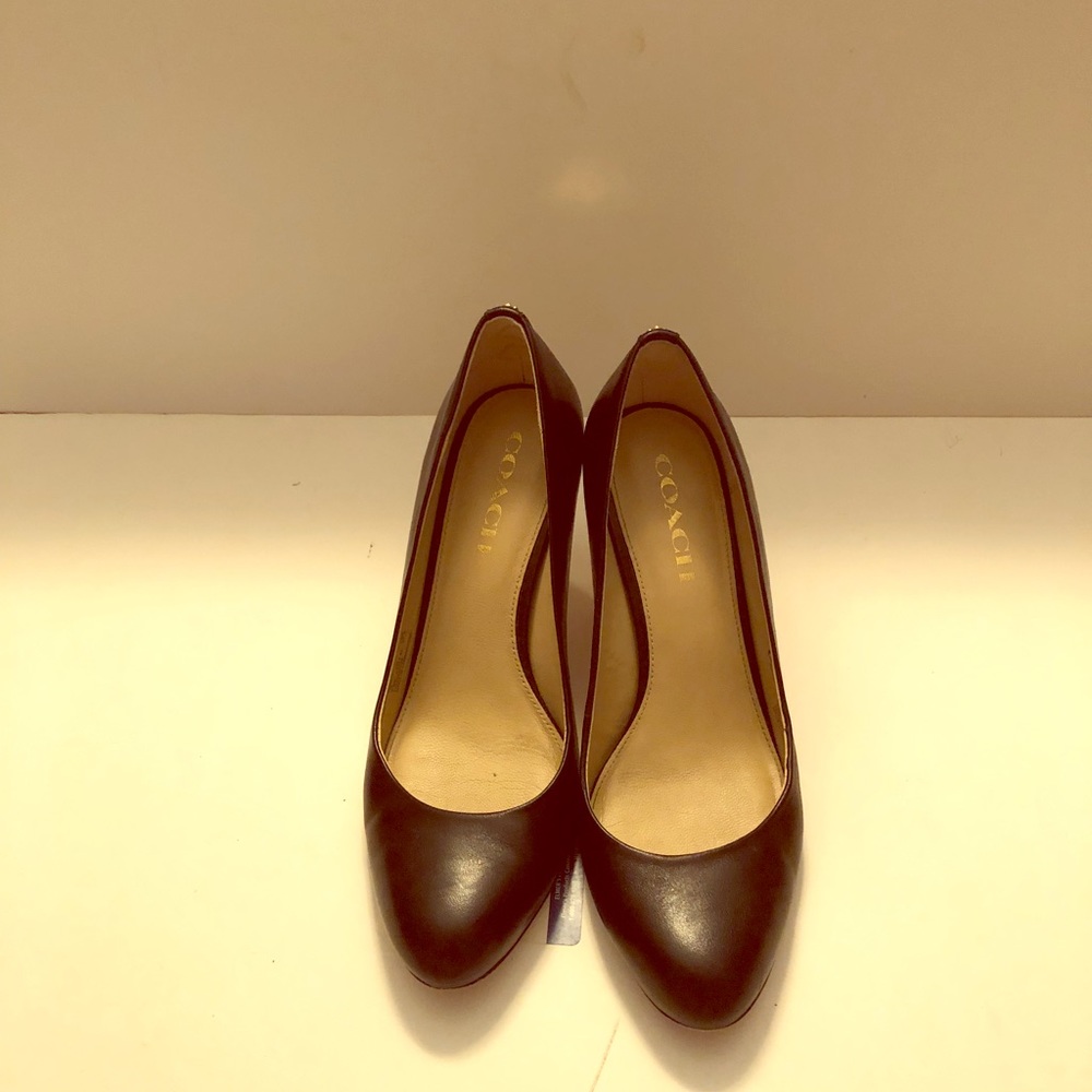 Coach black pumps